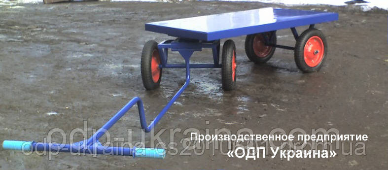 Ручная Большегрузная Платформа БТК-10 Большая  с металлическим настилом